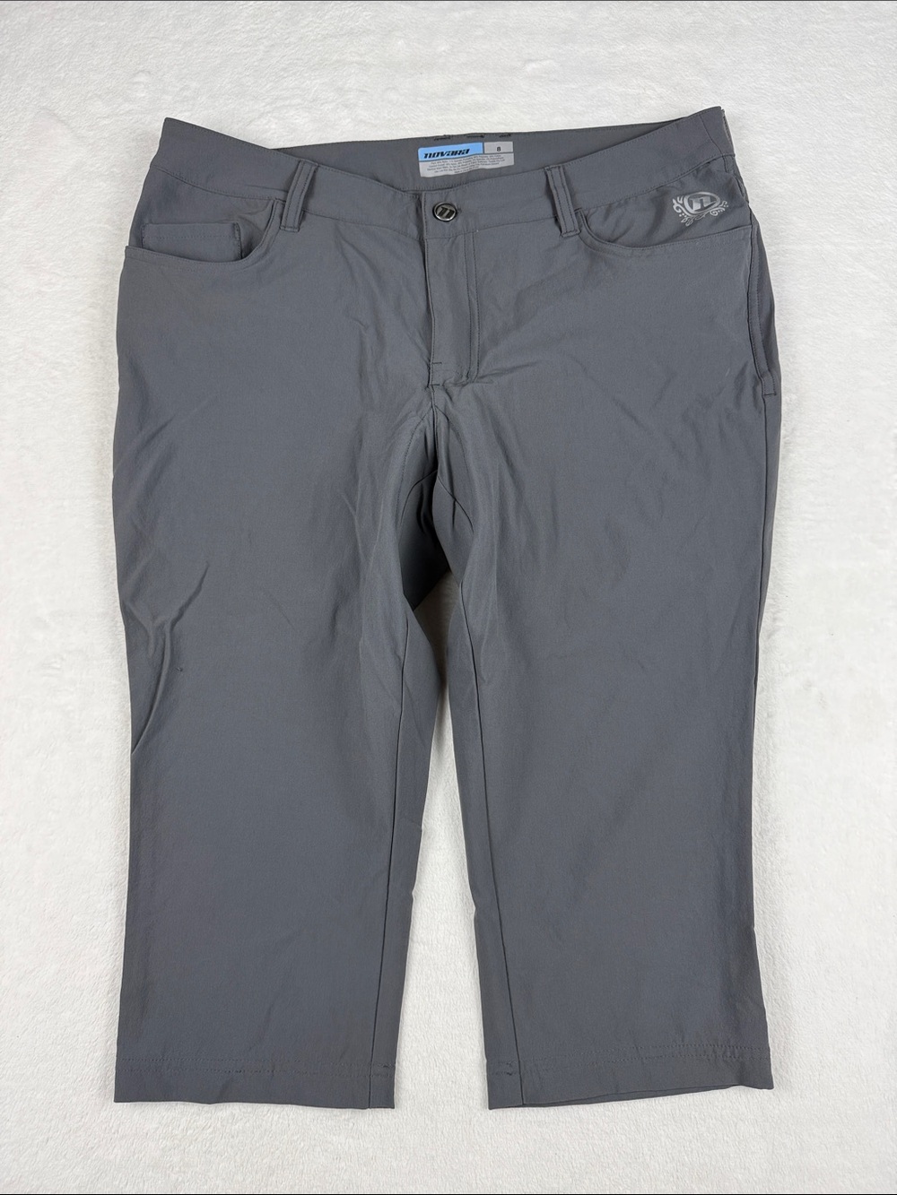 Novara Cycling Capri Pants Gray Padded Bike Riding Women’s 8